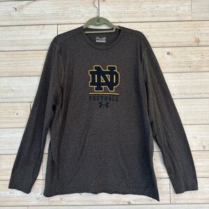 Men’s Under Armour Notre Dame Football Long Sleeve - size large